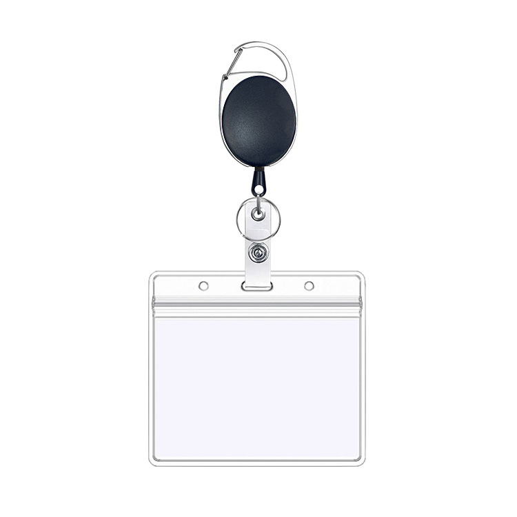 1pc Gürtel Seil Büro Lanyard Clip Schlüsselbund Name Tag Halter Schlüsselring Id Karte Schlüssel Ring Schnur Reel Einziehen Pull schlüsselbund Abzeichen halter – Detail 11