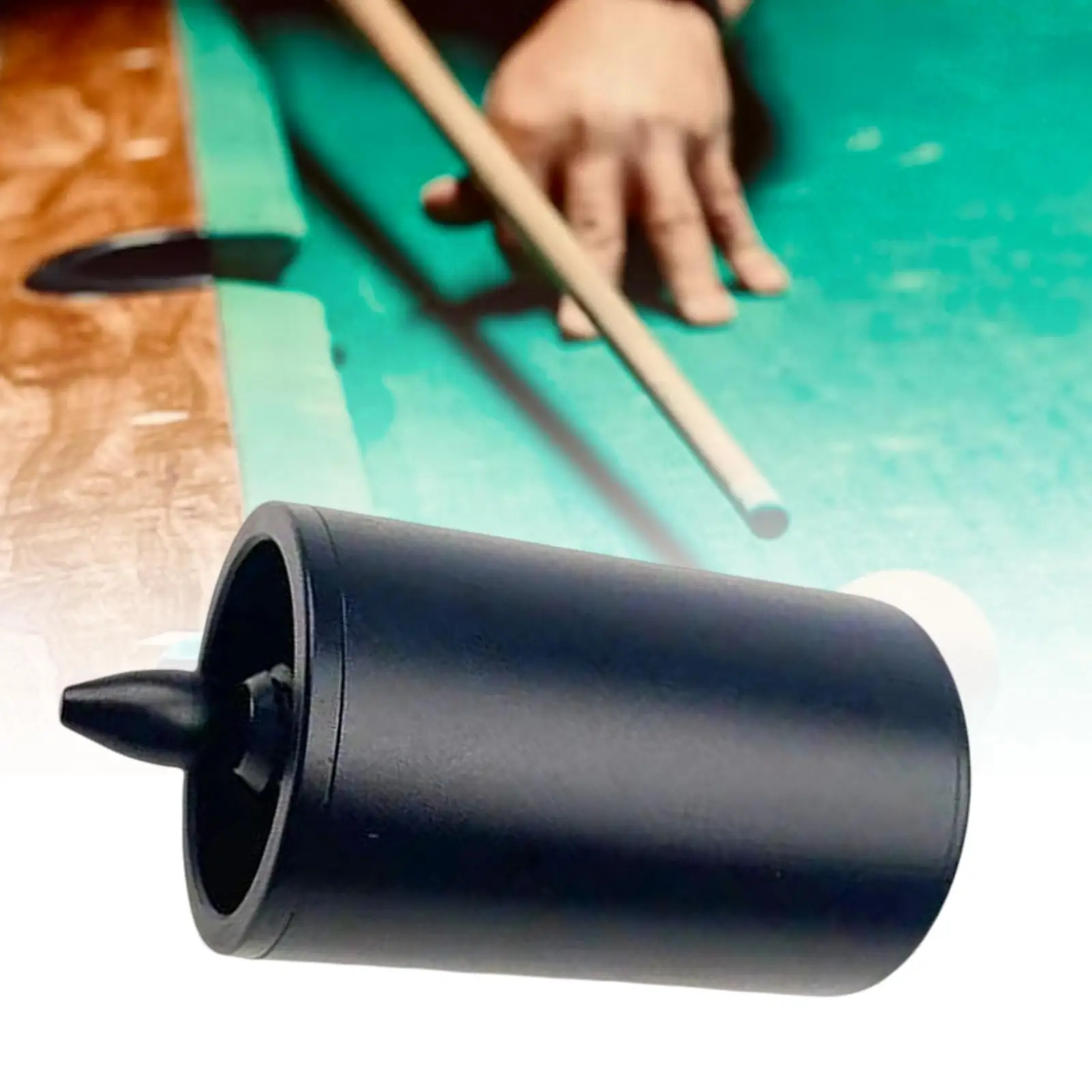Short Pool End Extender Metal Accessories High Strength Lengthen Tools Light Weight Black for Billiard Stick Nine Ball