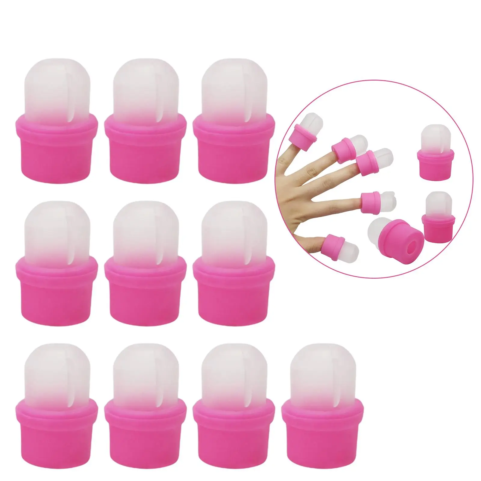 10Pcs Professional Acrylic  Polish Remover Clips 