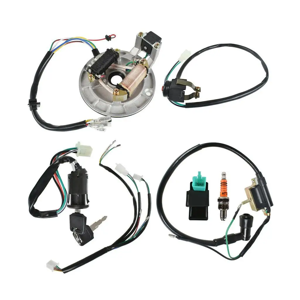 Wiring Harness Loom Cdi Ignition Coil Set Engine Fit for 50-1400cc