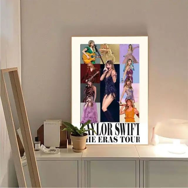 Taylor-Swift The Eras Tour New Album Poster Vintage Posters Sticky Retro  Kraft Paper Sticker DIY Room Bar Cafe Kawaii Room Decor - AliExpress
