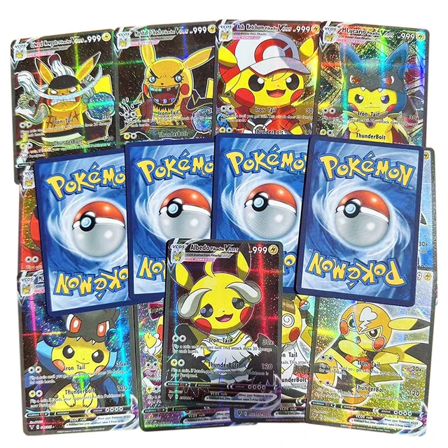 Pikachu Cosplay Rayquaza & Shiny Rayquaza Proxy Pokemon Card 