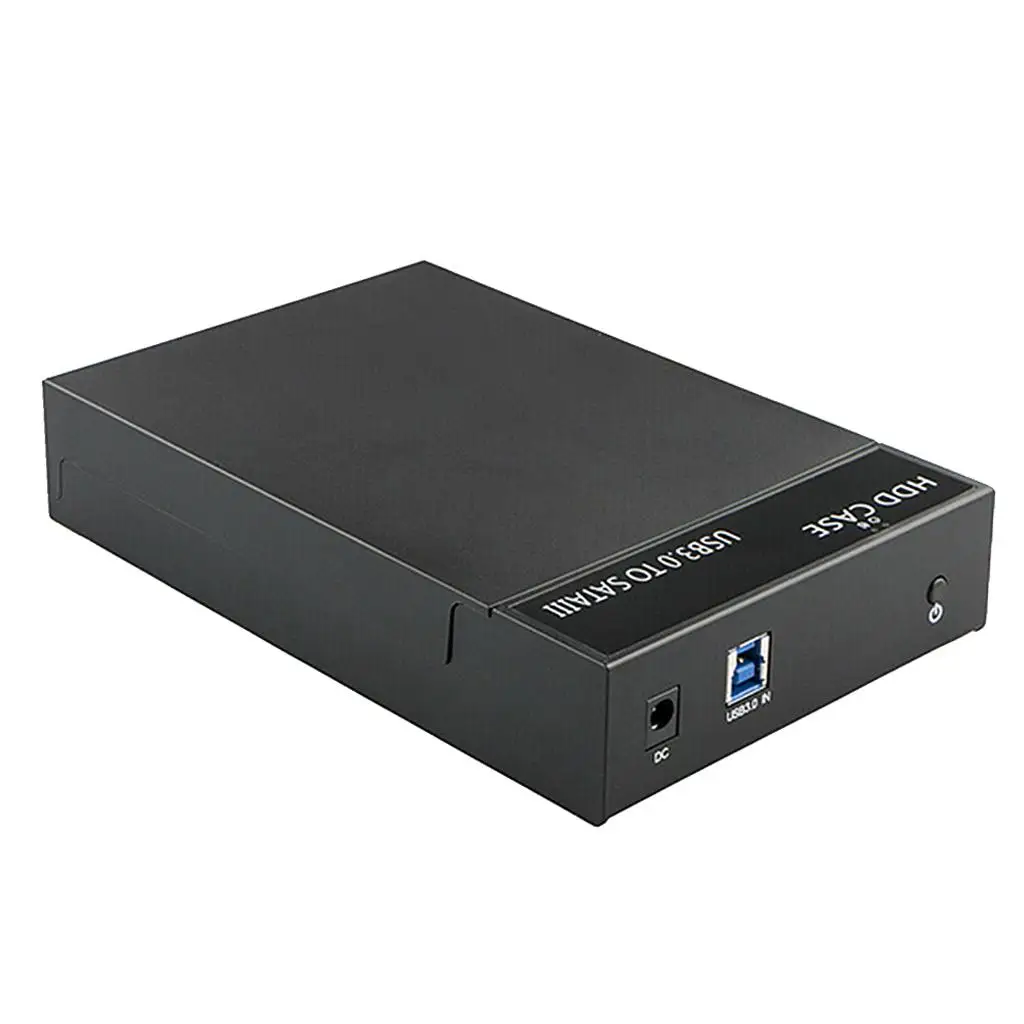 USB3.0 External 2.5 in/3.5 in SATA Hard Drive Enclosure HDD Case w/ LED