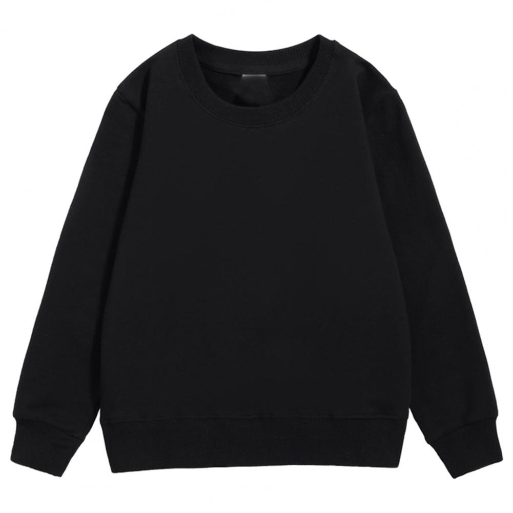 Description Picture 4 of itemSoft Fabric Sweatshirt Cozy Plus Size Unisex Sweatshirt Thick Plush Mid Length Pullover for Fall Winter Soft Elastic Solid Color