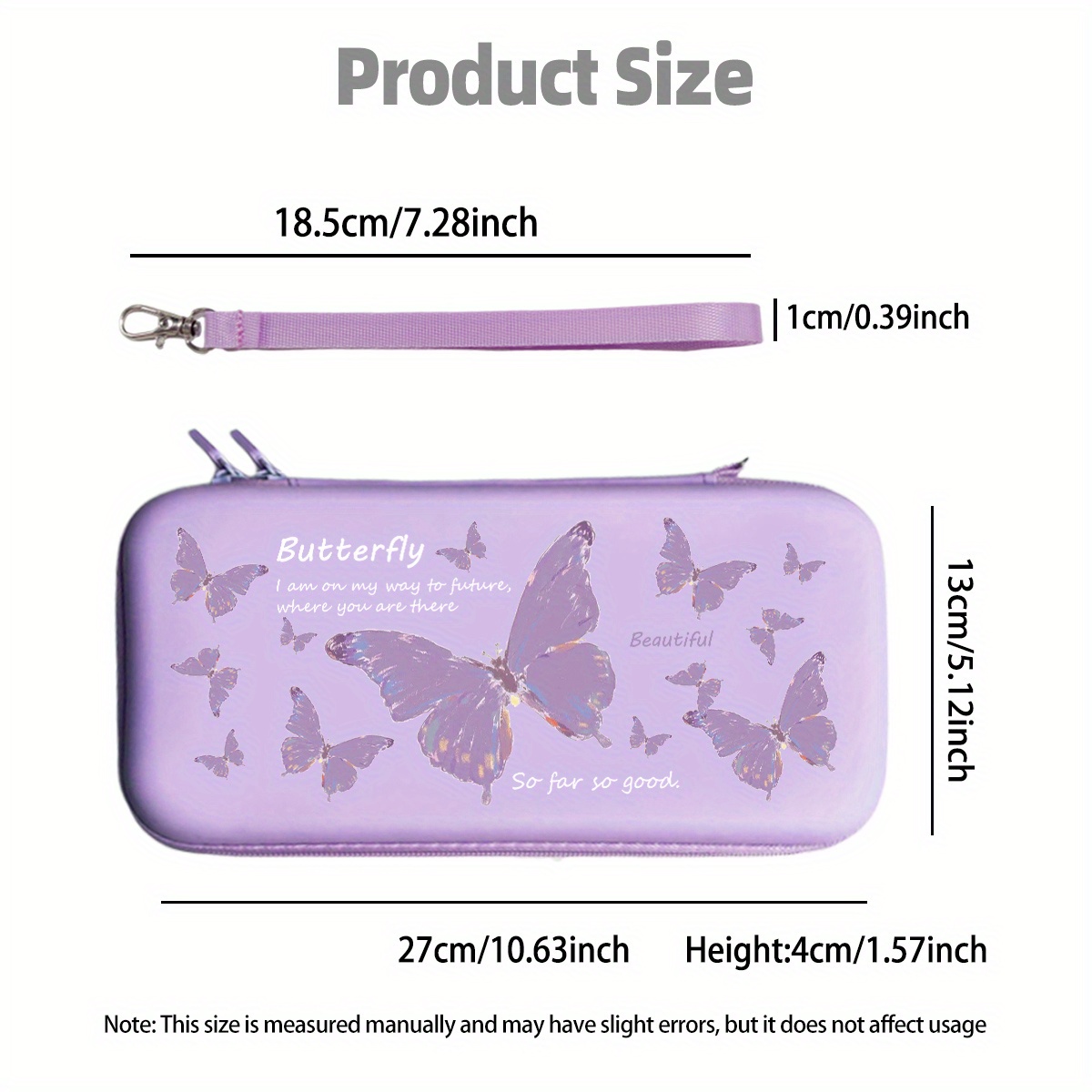 Title 6, Pink Purple Butterfly Nintendo Switch Portable ...