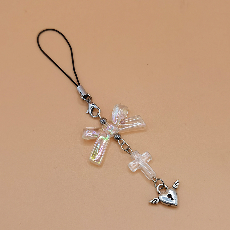 Funky Y2K Hand Perlen Handy Schlüsselanhänger Charm Strap Kawaii süße Kette Lanyard Anhänger Mädchen Geschenk für IPhone/Samsung/HUAWEI – Detail 2