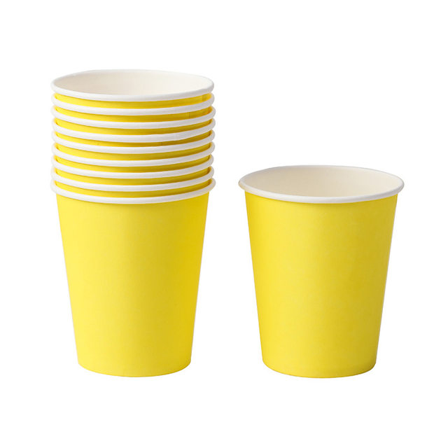 70 Pcs Solid Color Paper Disposable Cup Thicken Drinking Cups Holiday Party Paper DIY Supplies (Mixed Color), Kids Unisex, Size: 7X7X8CM