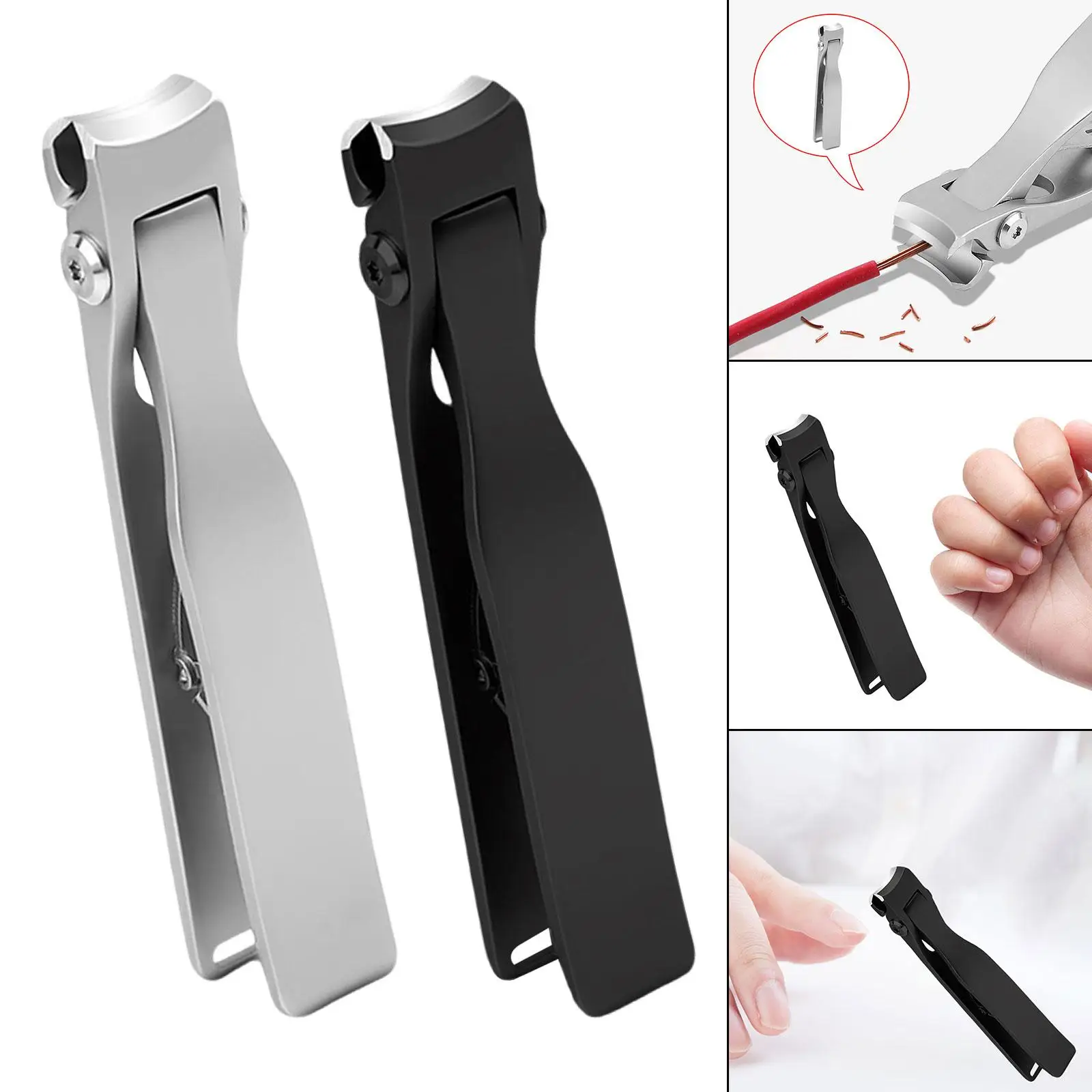 Nail Clippers Nail Trimmer Anti Splash Ergonomic with Wide Jaws Fingernail and Toenail Clipper Nail File for Men Women Adult