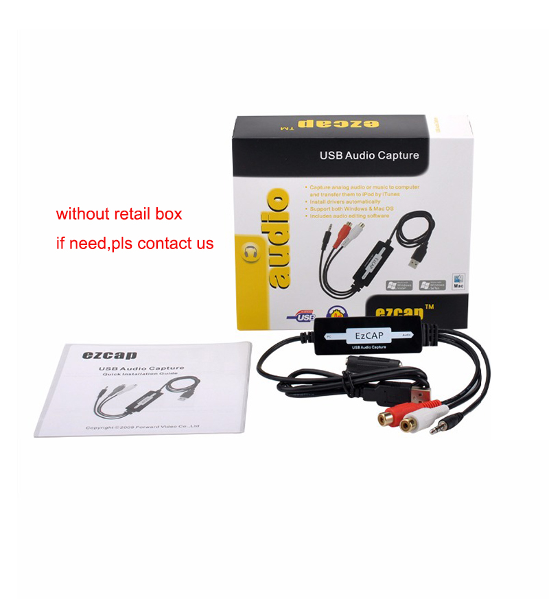 216 USB Audio Capture Grabber Card Cassette To CD/MP3 Converter WMA WAVE Recorde