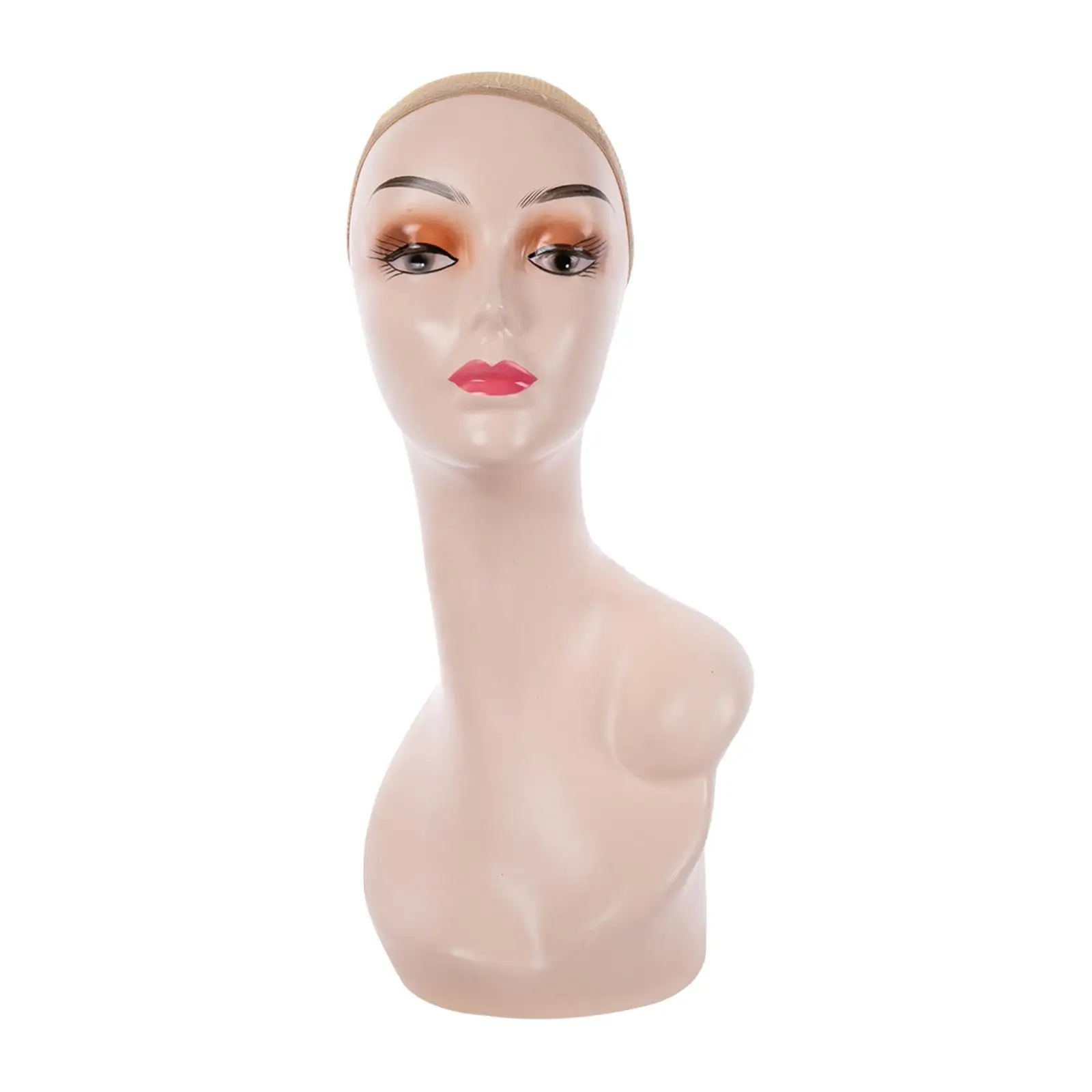 Female Bald Mannequin Head Smooth Manikin for Wigs Displaying Making Styling
