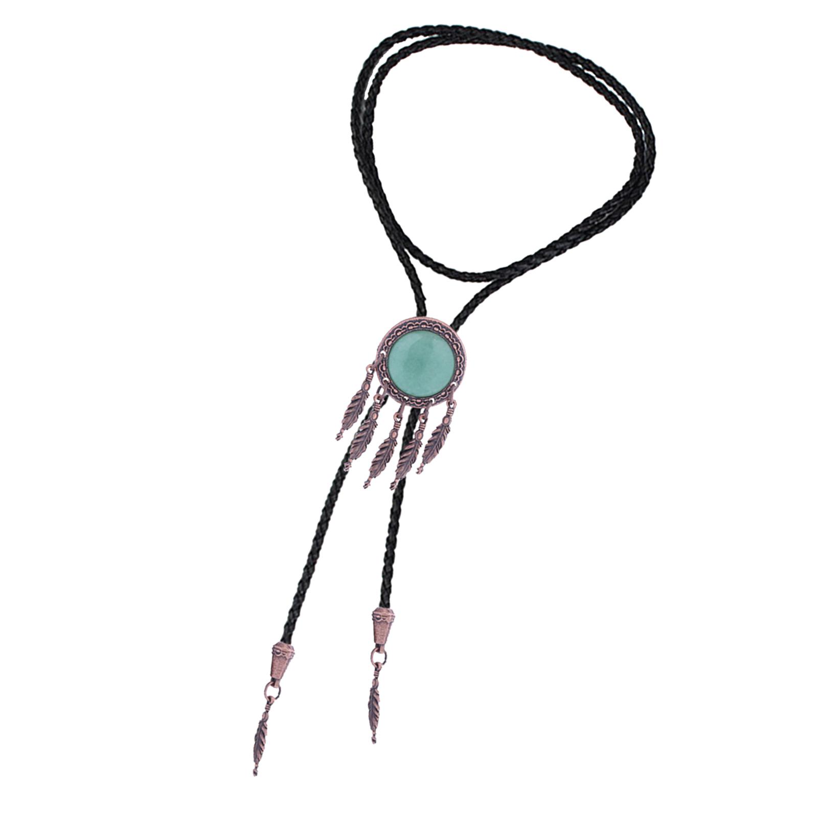 PU Leather Bolo Tie Costume Costume Accessories Cowboy Adjustable for Women