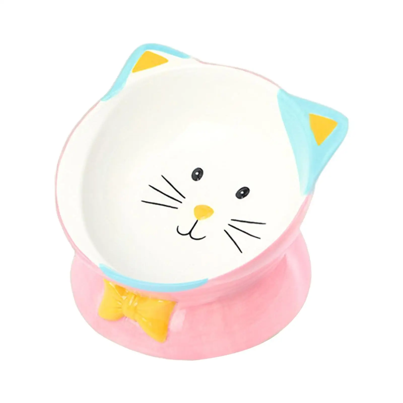 Elevated Cat Food Bowl Pet Feeding Bowl Drinking Water Bowl Ceramic Raised