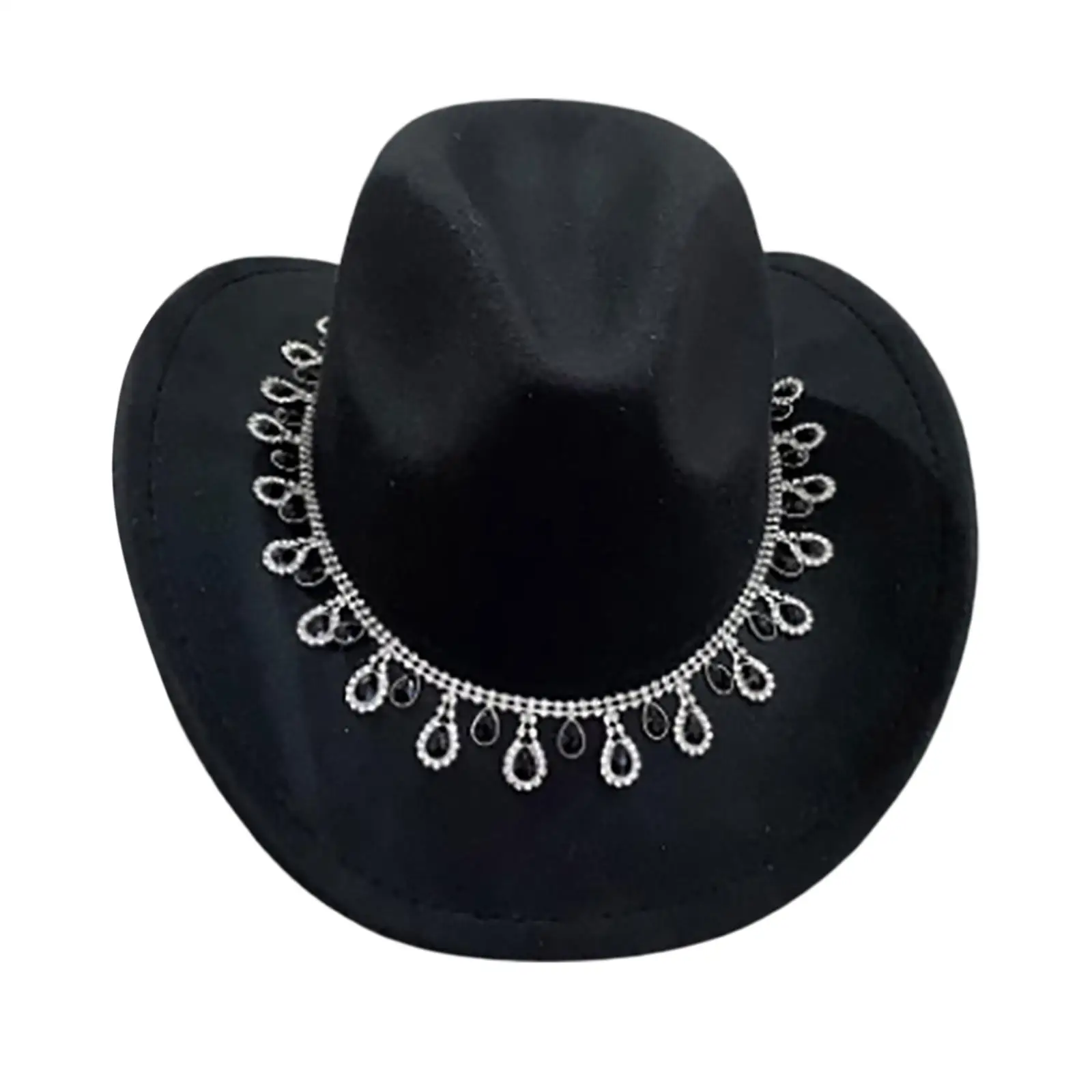 Classic Western Cowboy Hat Props Costume Accessories Wide Brim Cosplay for Unisex Teens Fishing Beach Dress up