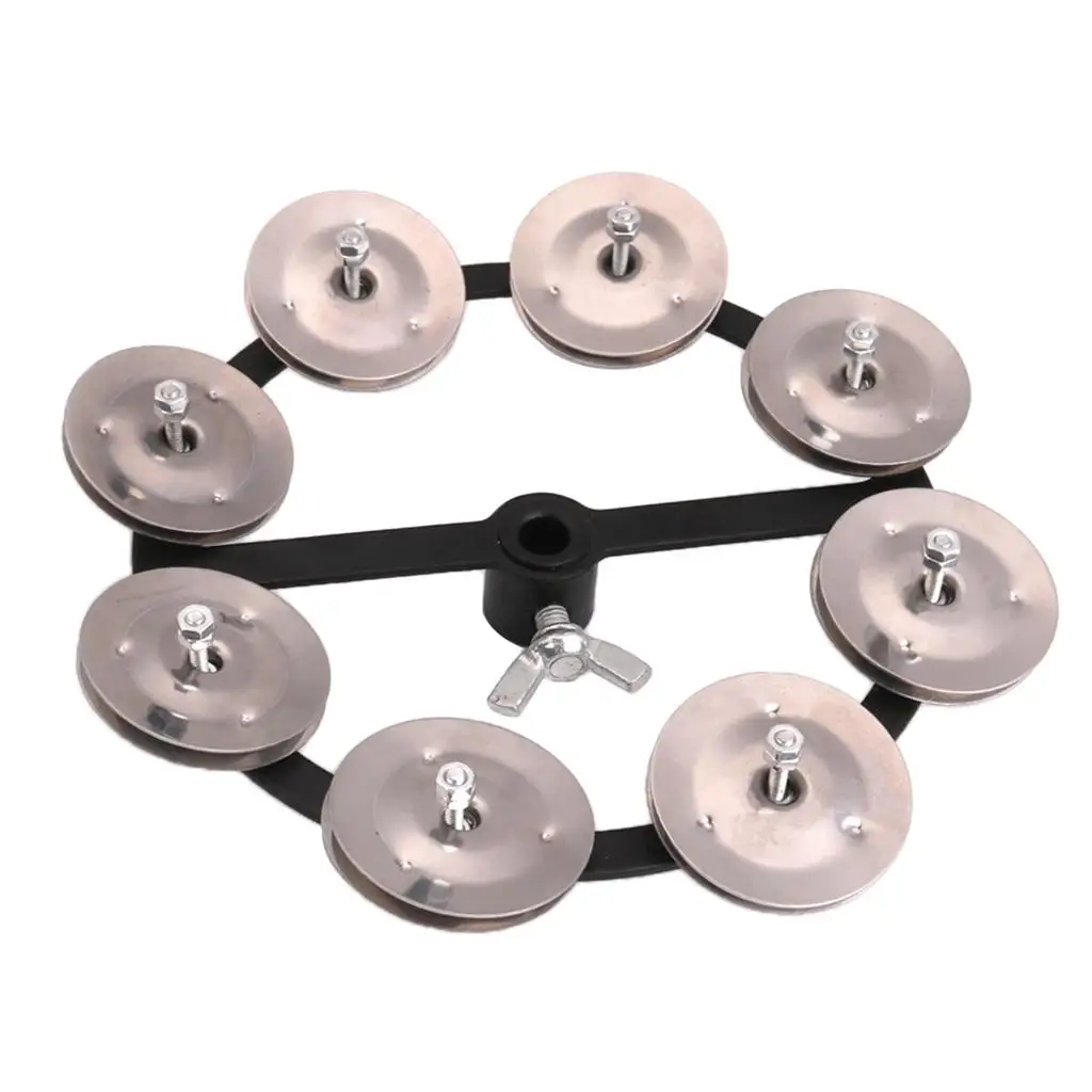Hi-hat Tambourine with Steel  Handheld Percussion Instrument
