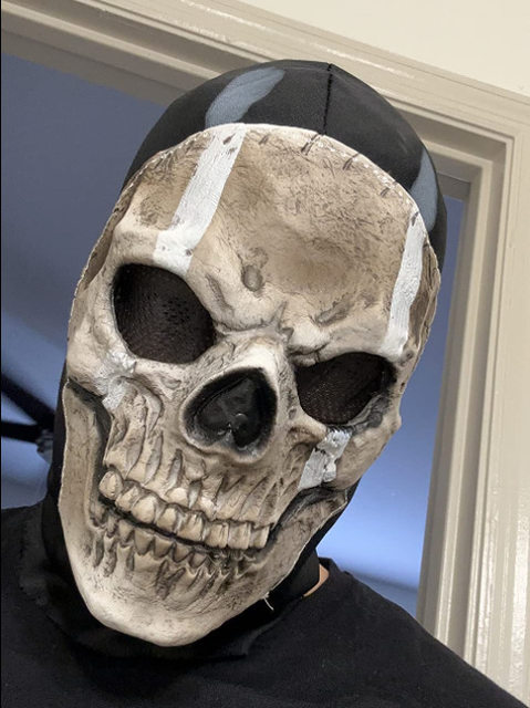 MW2 cod call of duty Halloween Ghost Skull moto passamontagna maschera  ciclismo Full Face Game Cosplay Mask