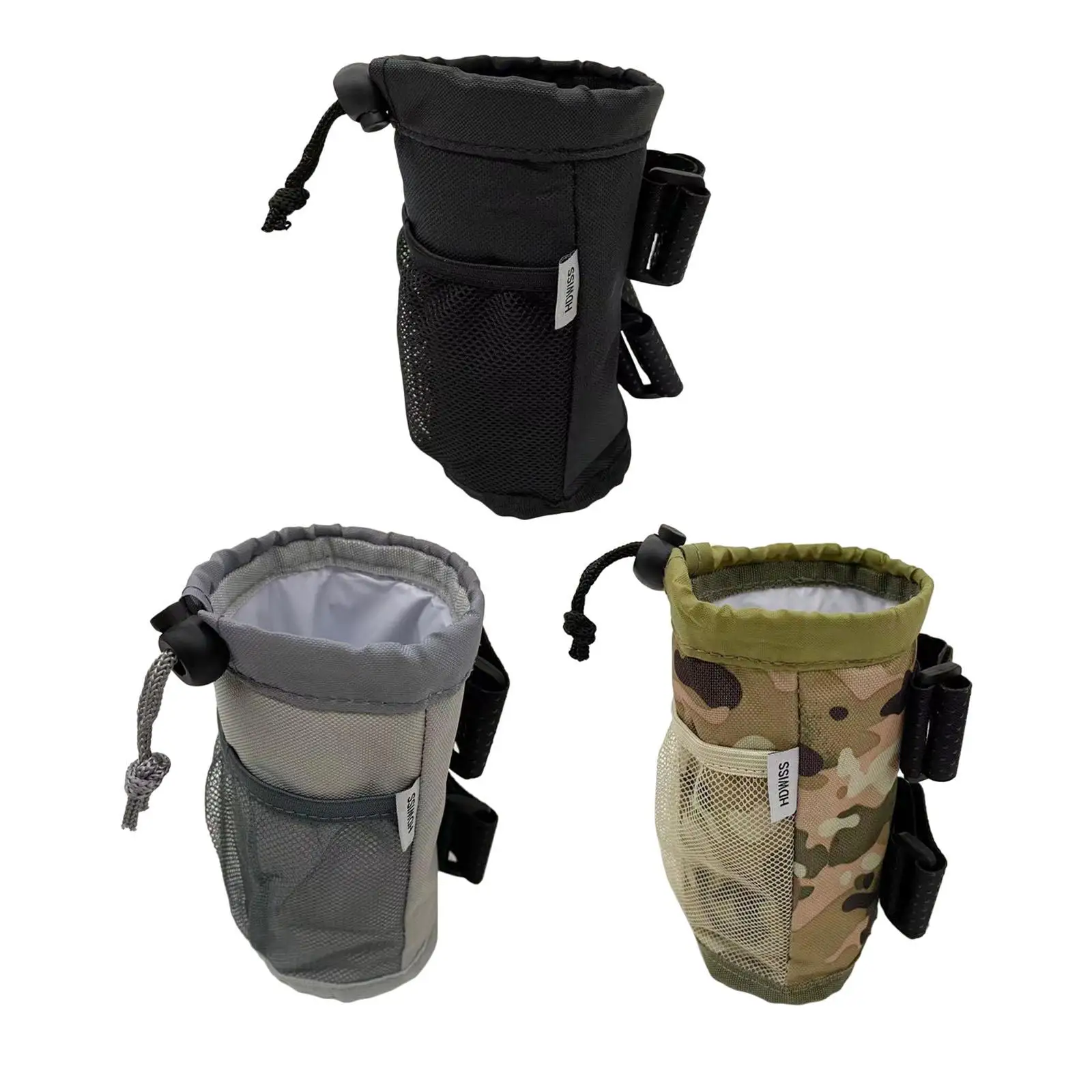 Bike Cup Holder Thermal Insulation with Mesh Pocket  and Wash