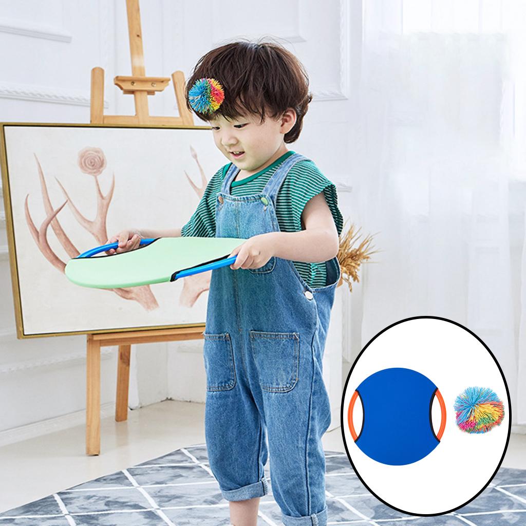 Trampoline Paddle Set Bouncy Ball for Adults Kids Garden Yard Lawn Beach Toss Catch Training Outdoor Kids Toys