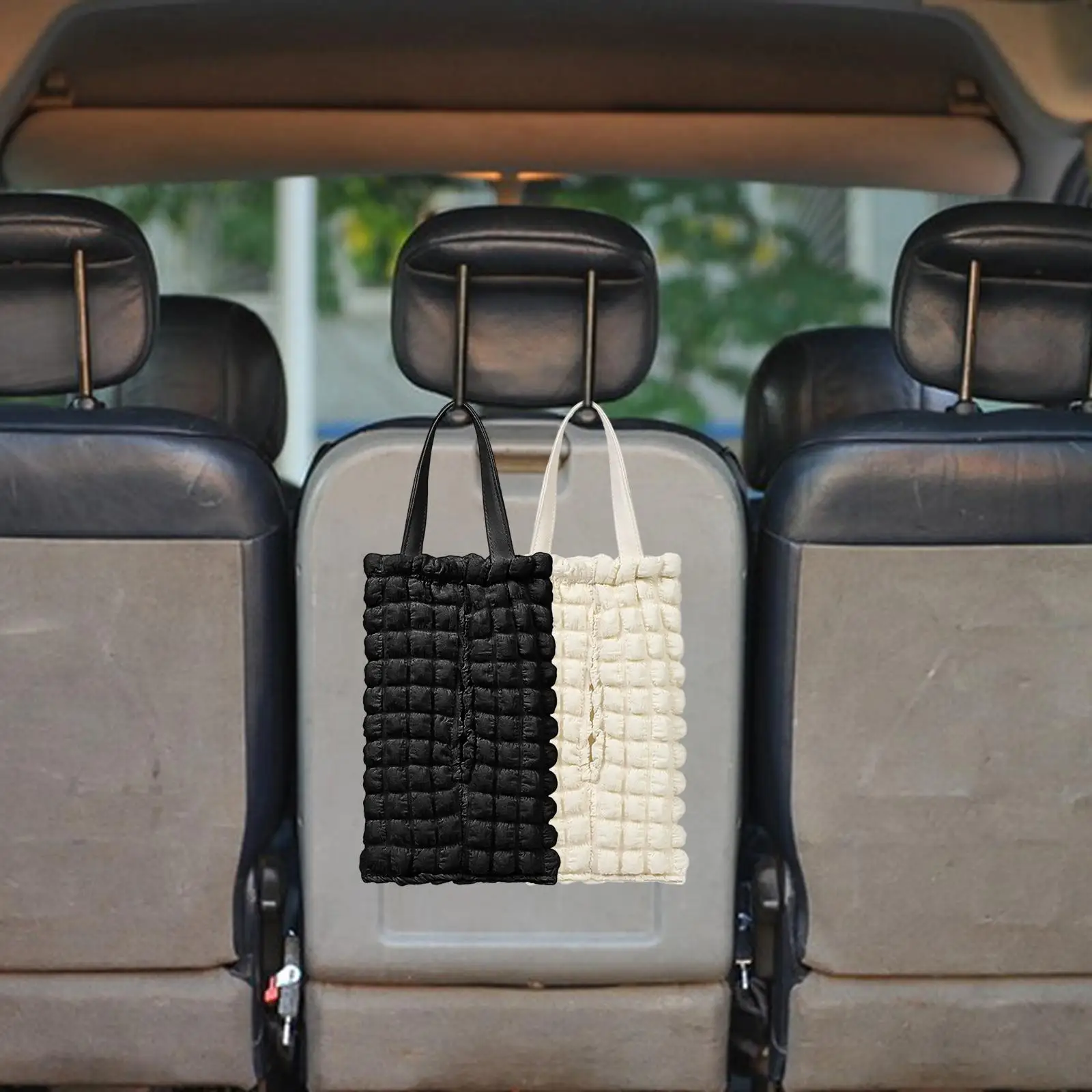 Portable Car Soft Hanging Tissue Bag Universal for Automobile Office Stylish