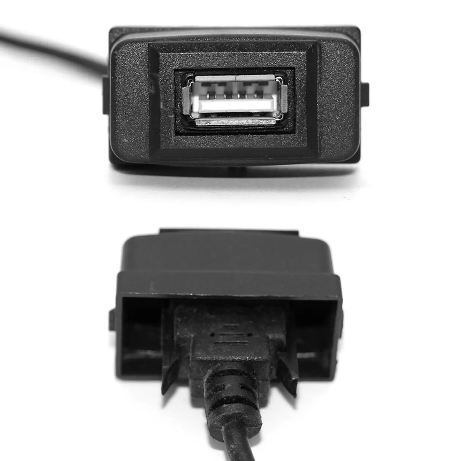 Car USB 2.0 Port Panel Socket Adapter Cable USB 2.0 Port Panel Mount Male to Female for Asx Line Extension Accessory