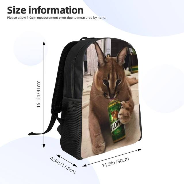 Big Floppa Meme Backpacks for Men Women College School Students Bookbag  Fits 15 Inch Laptop Funny