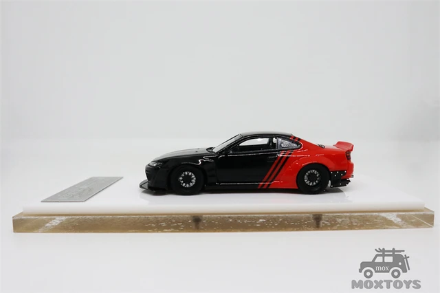 Wild Fire 1:64 Silvia S15 Rocket Bunny blue-white /Black Red Resin 