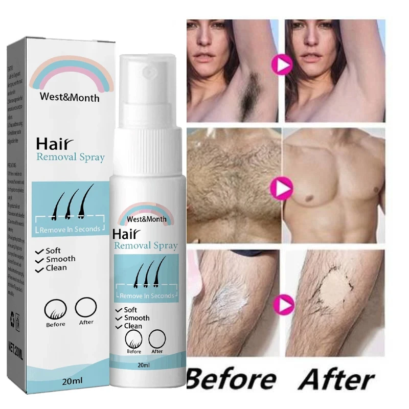 Best of Fast Hair Removal Spray 2 Minutes Painless Permanent Hair Removal Spray Painless Care Armpit Legs Arms Permanent Depilatory Lady Reviews & Tips