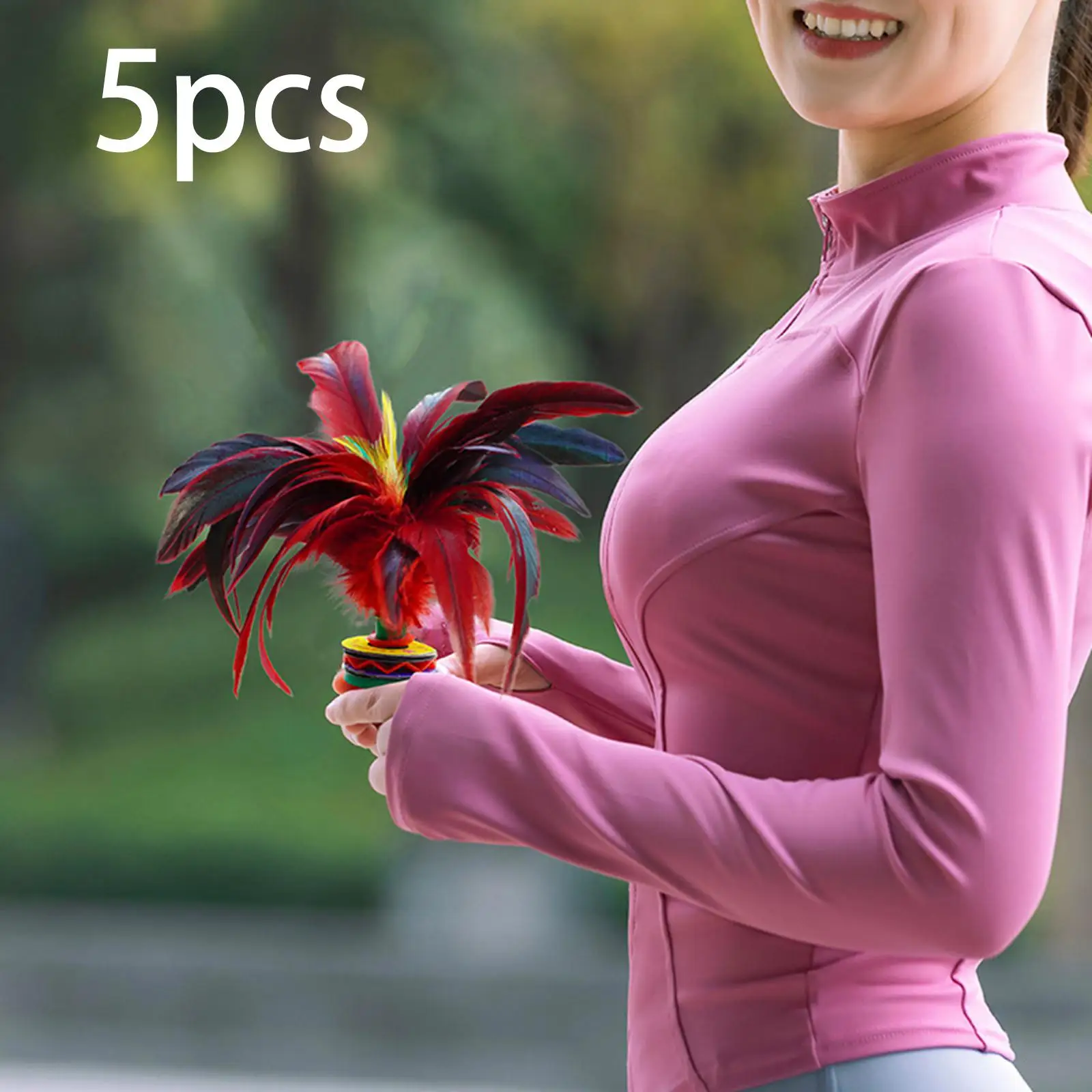 5 Pieces Shuttlecock for Children Foot Sports Activities Fitness for Family
