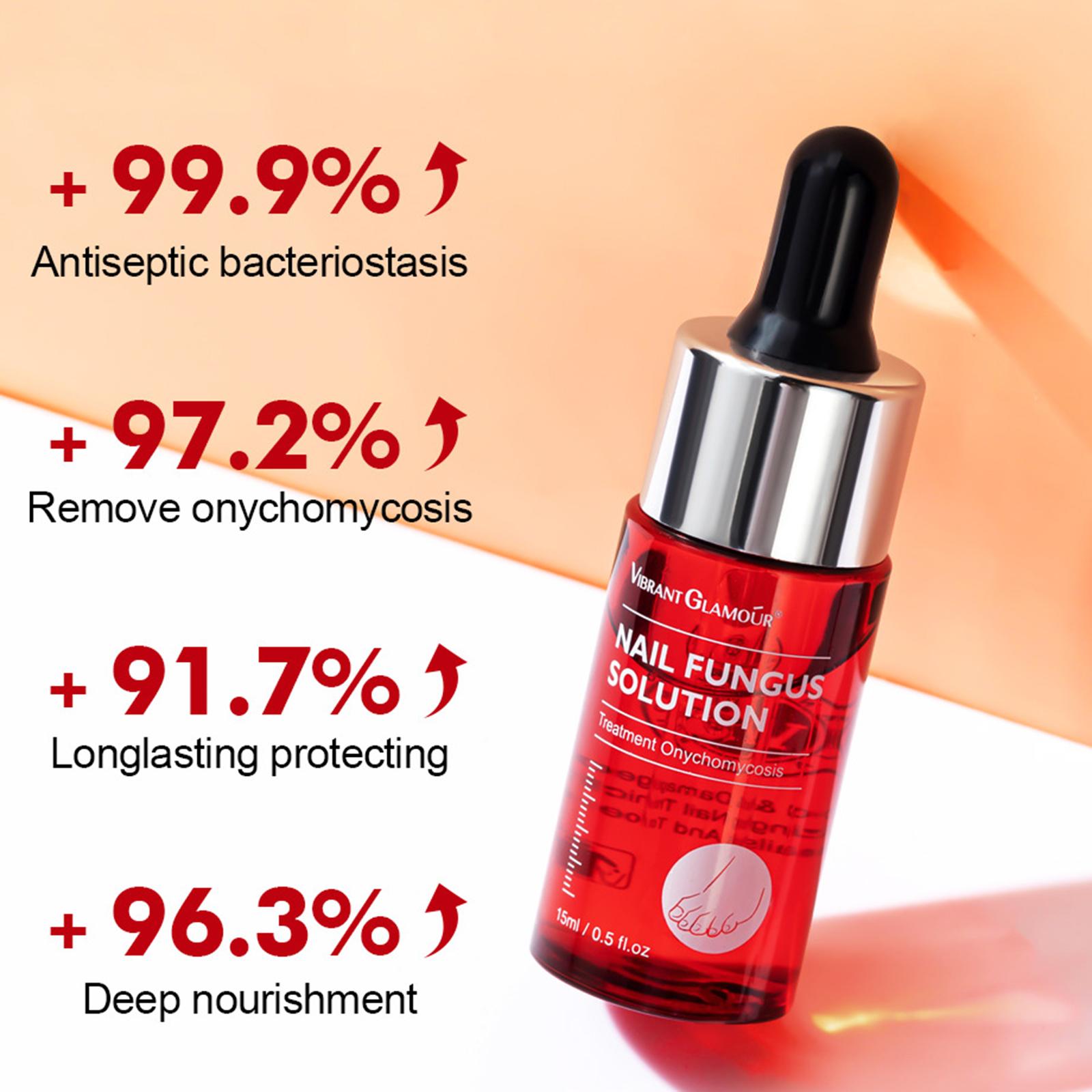 Nail Toe Anti Fungal Serum 15ml Nail Repair Serum Natural Essence Oil for Nourishing Care Discolored Nails Fingernail Toenail