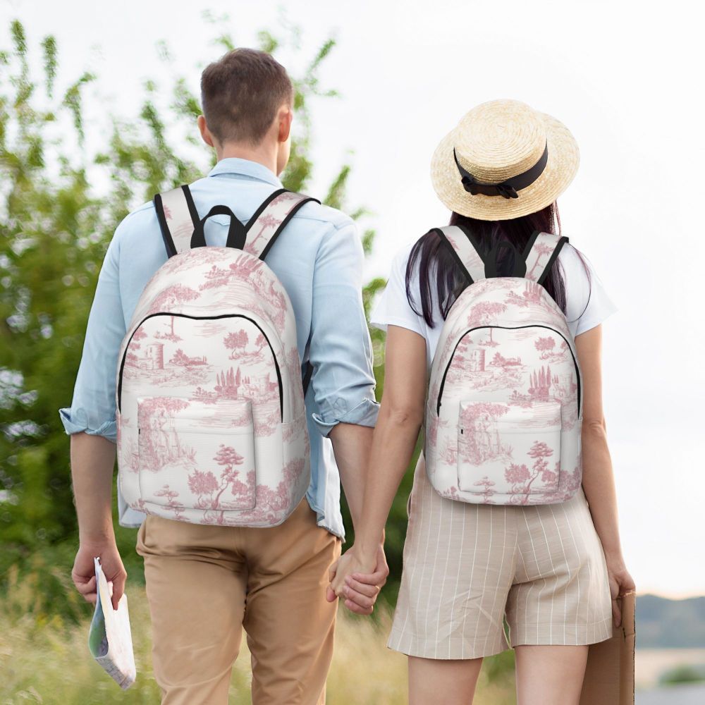 Toile De Jouy Patterns Mochilas De Lona