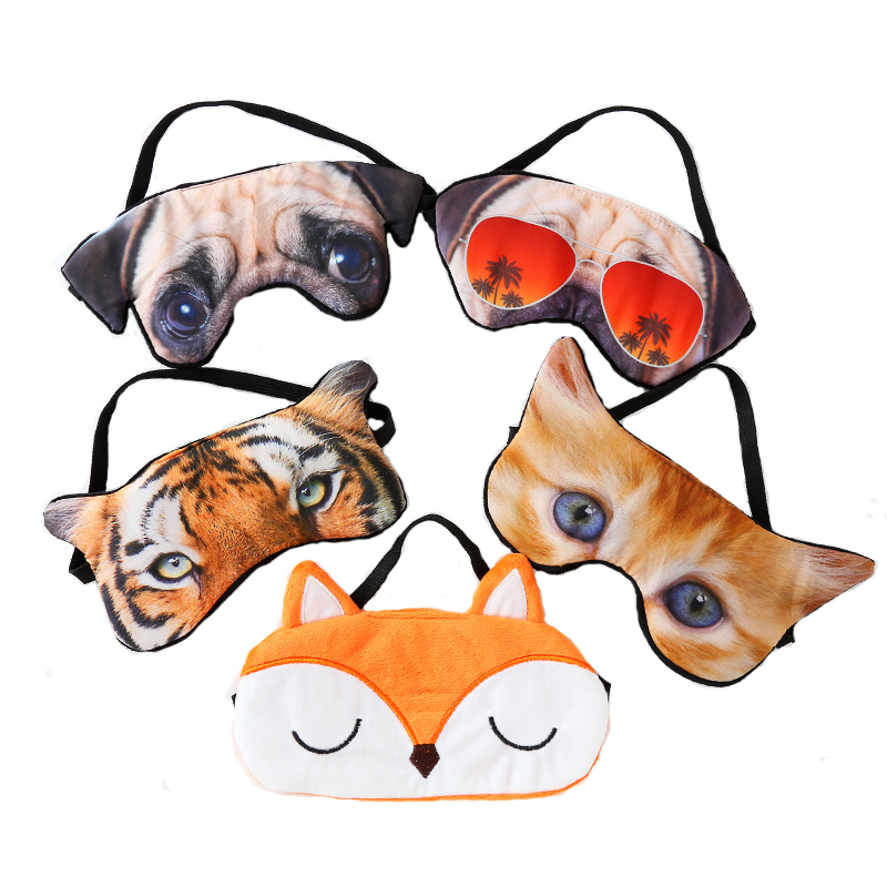 Best of 3D Animal Cartoon Sleep Mask Realistic Creative Tiger Pug Cat Shade Sleeping Mask Sleep Eye Patches Eye Cover Eyeshade Reviews & Tips