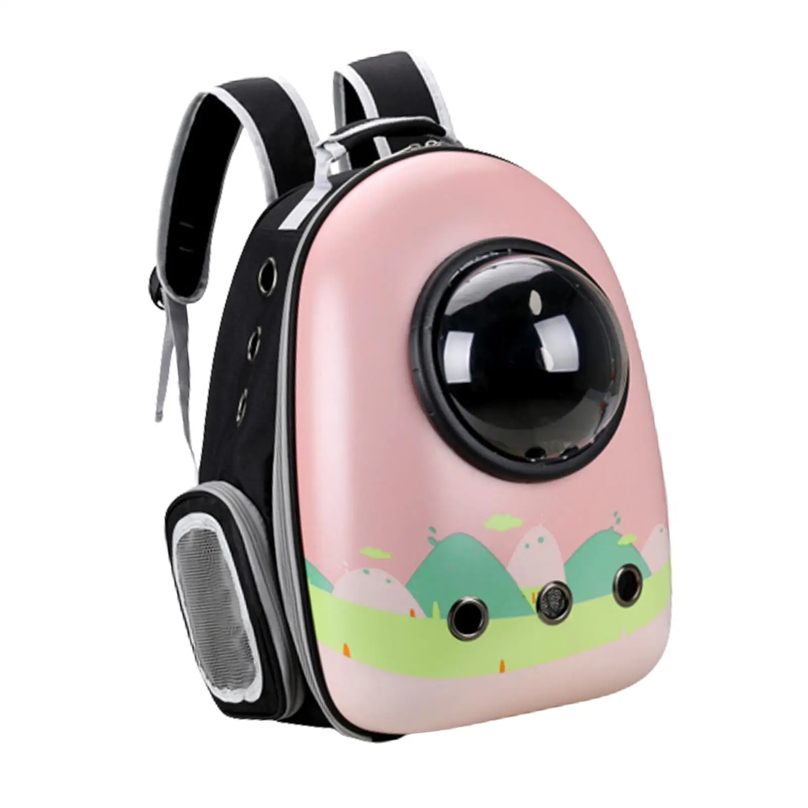 Cat Carrier Backpack Breathable Carrying Bag Transparent Small Dog Hiking Backpack for Traveling Outdoor Hiking Camping Walking