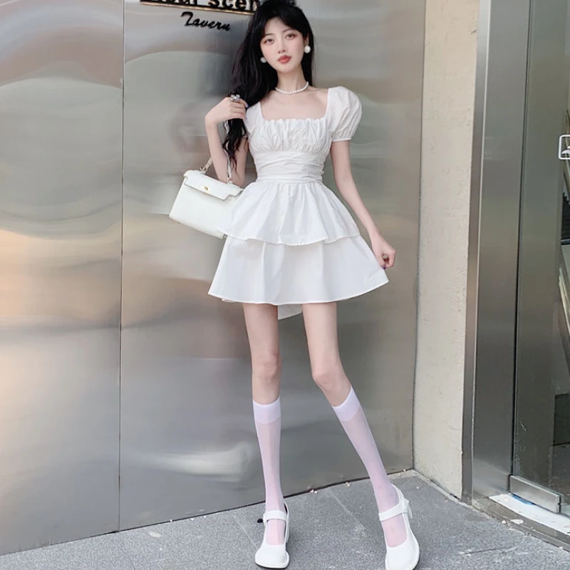 Girlish Moda Puff Manga Casual Estilo Coreano
