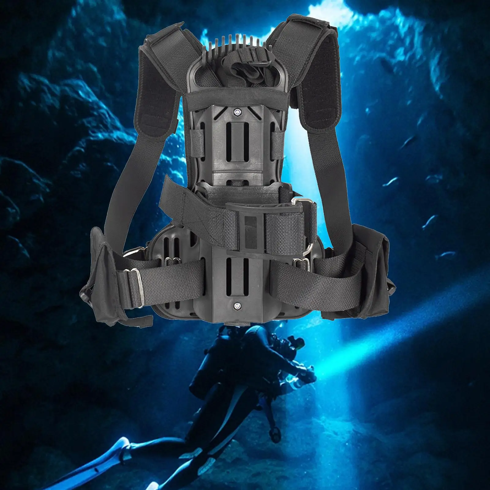 Scuba Diving Tank Holder Diving Tank Backpack Lightweight Dive Tank Backpack for Divers Travel Snorkeling Underwater Swimming
