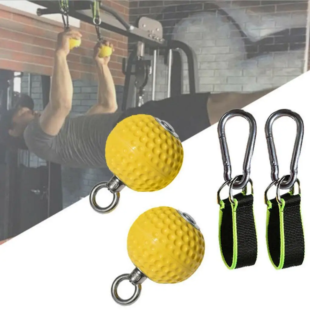 PU Pull Up Balls Hands Forearm Back Biceps Muscles Trainer Hold Ball