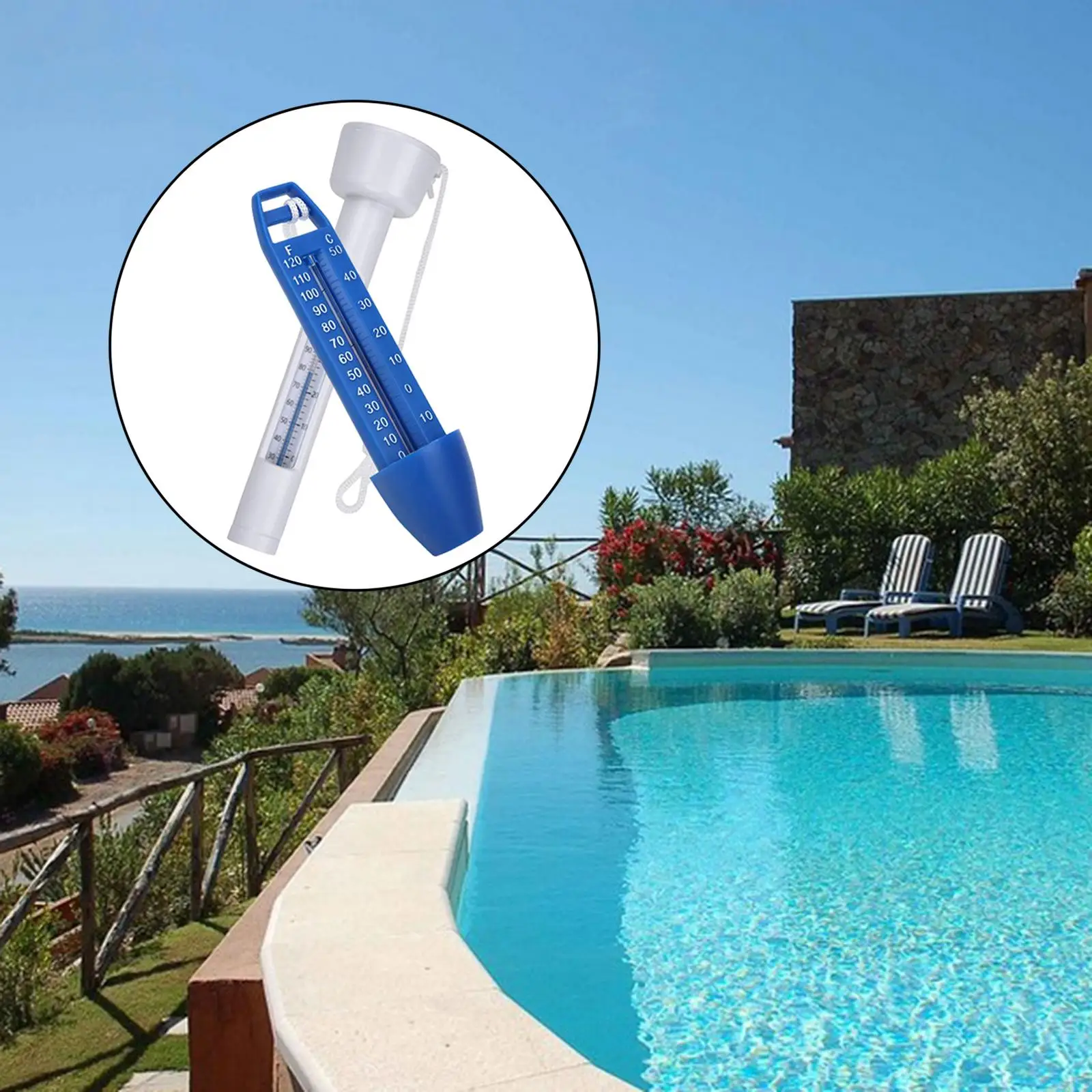 Pool  Floating , Easy to Read Water Temperature Measuring Tool for Swimming Pool, Pond, Spa, Hot Tub,  & Celsius