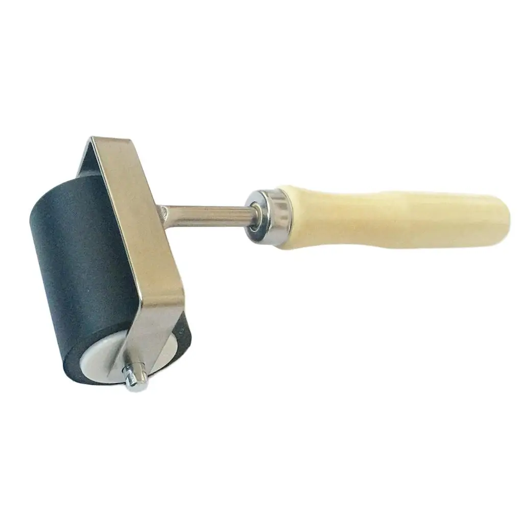 Multipurpose Rubber  with Wooden Handle for Printmaking Craft Projects