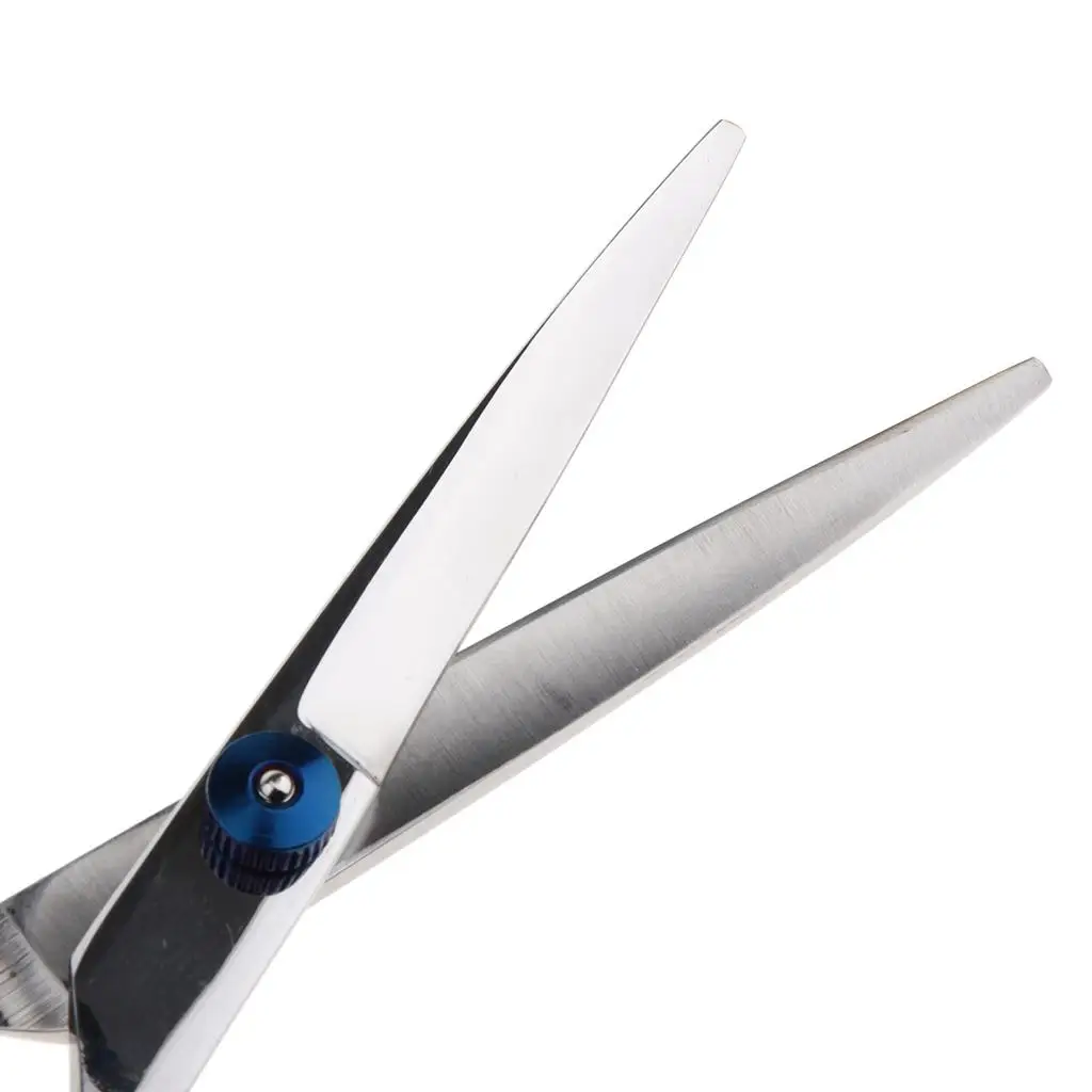 Smooth Polished Salon Home Cutting Scissor Shear w/ Silicone Finger Inserts