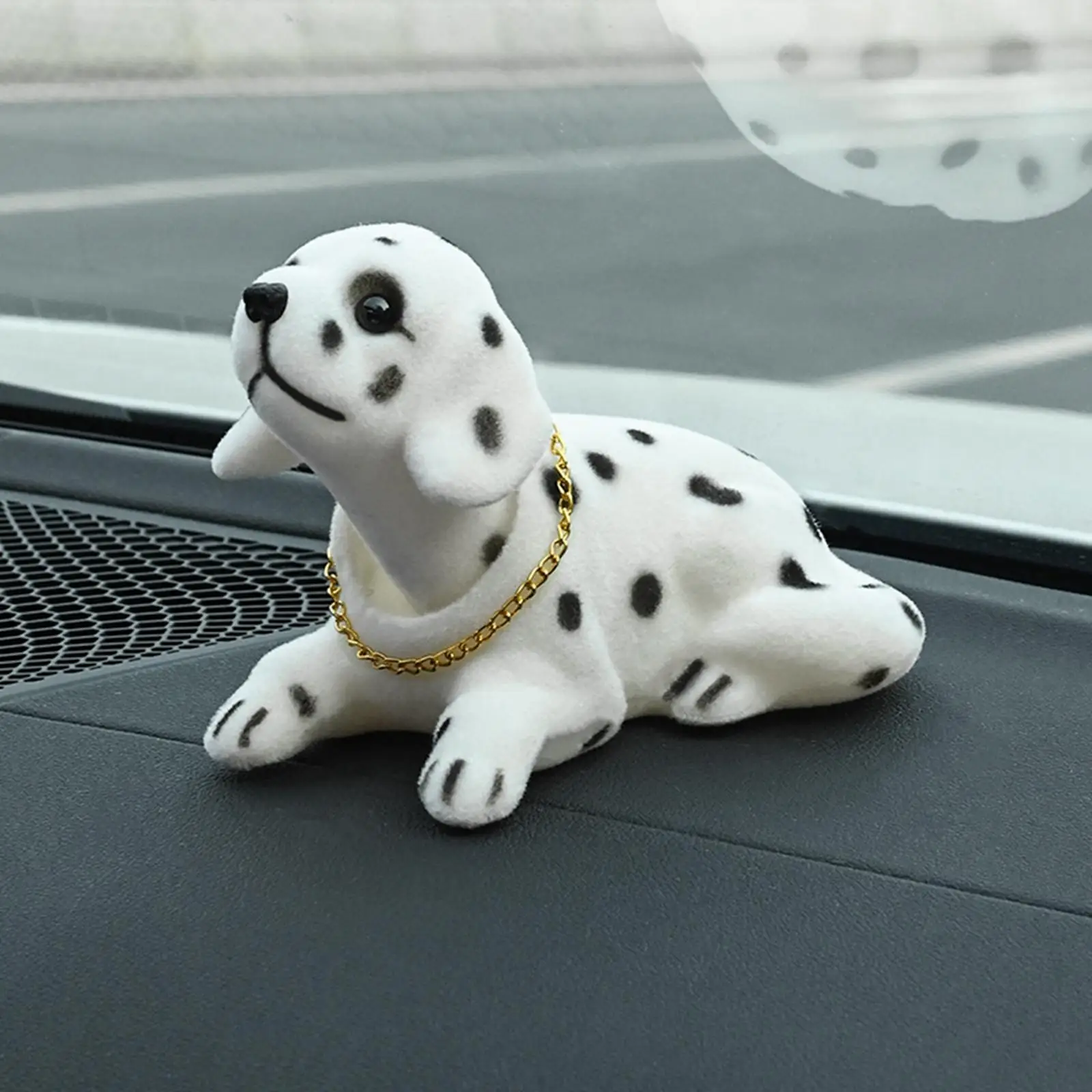 Cute Bobble Head Dogs Simulation Shaking Head Dog Figurine Model Nodding Dog