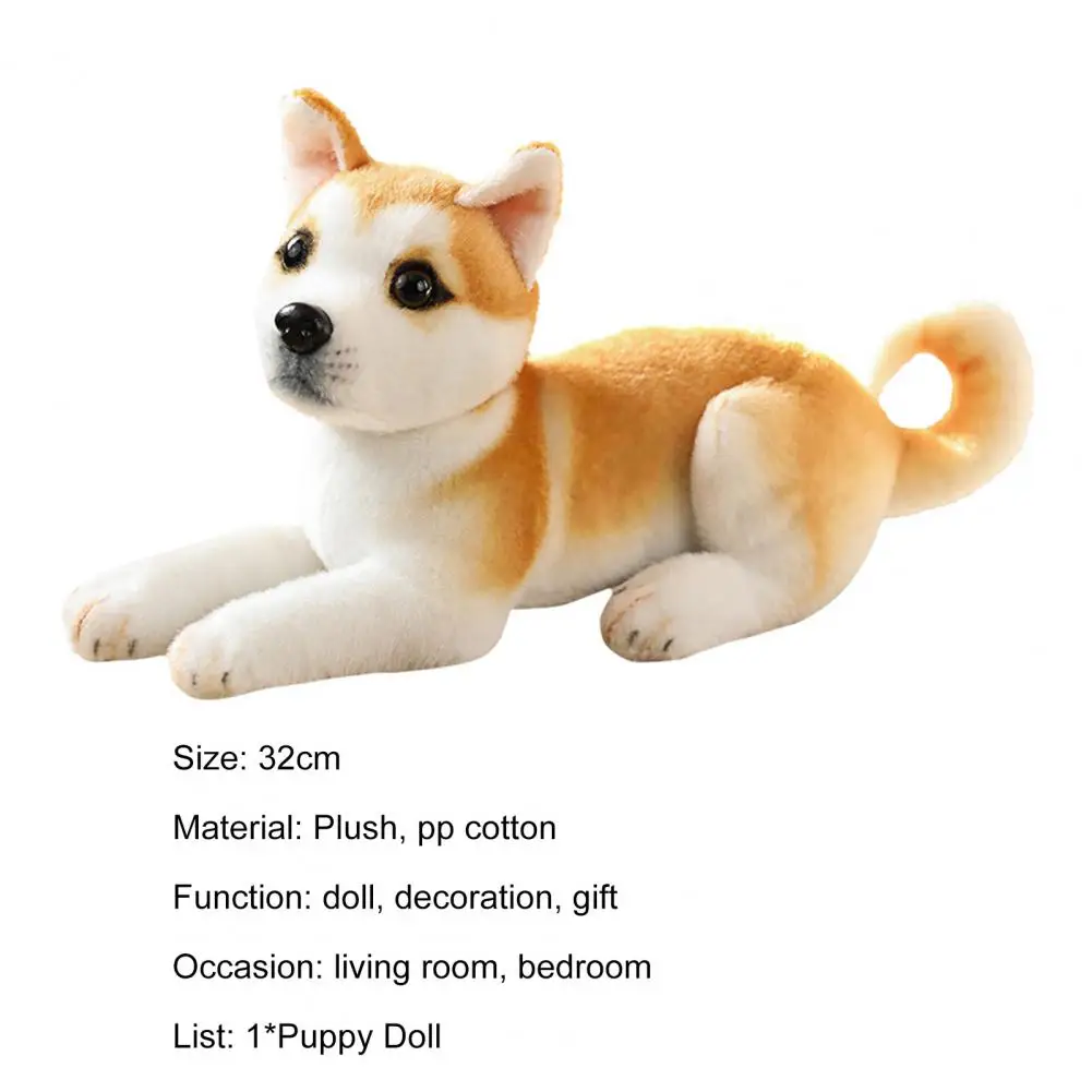 Stuffed Dog Plush Doll High Color Fastness Wide Application Pp Cotton Dogs  Shape Realistic Stuffed Animal For Daily - Stuffed & Plush Animals -  AliExpress