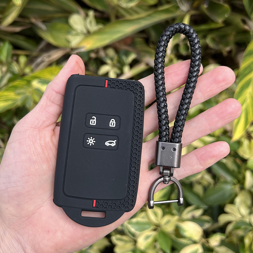 Silikon Autos chl üssel Abdeckung für Renault Captur Koleos Kadjar Arkana Megane Dacia Staub tuch Sandero Stepway Smart Fernbedienung Anhänger Fall – Detail 3