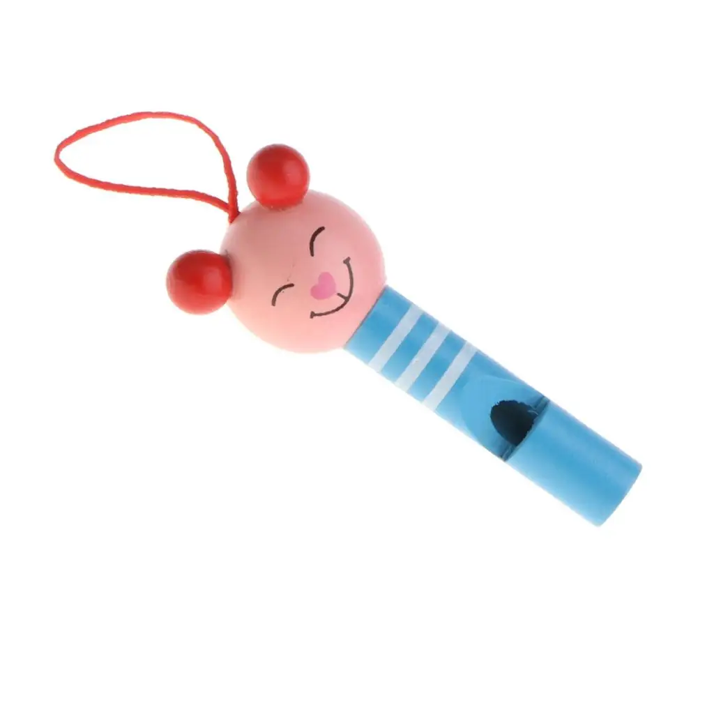 8pcs/lot Kids Educational Wooden Lip Whistles Flute Musical Instrument Toys