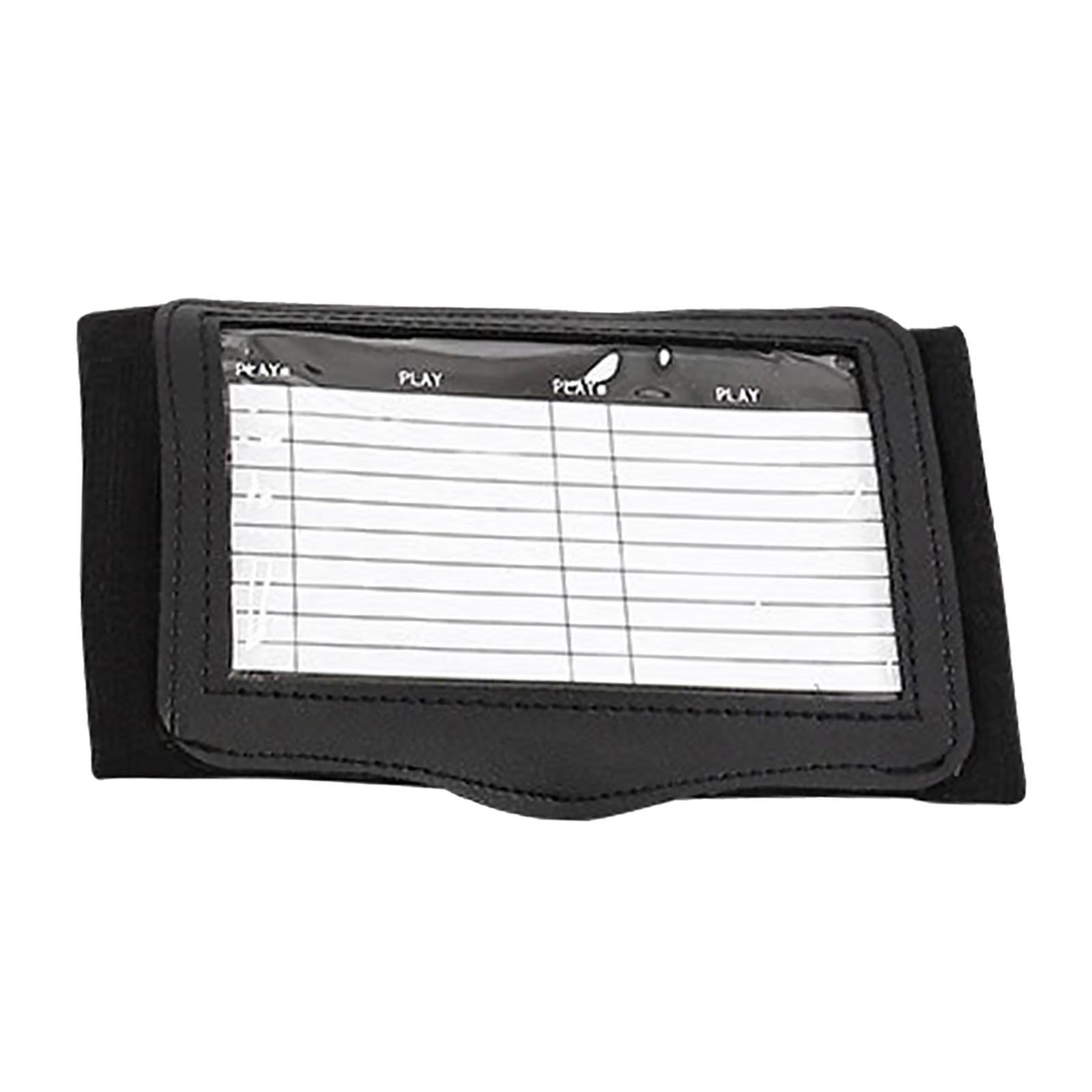 Wristband Playbook with Viewing Window Armband Playbook for Soccer Baseball