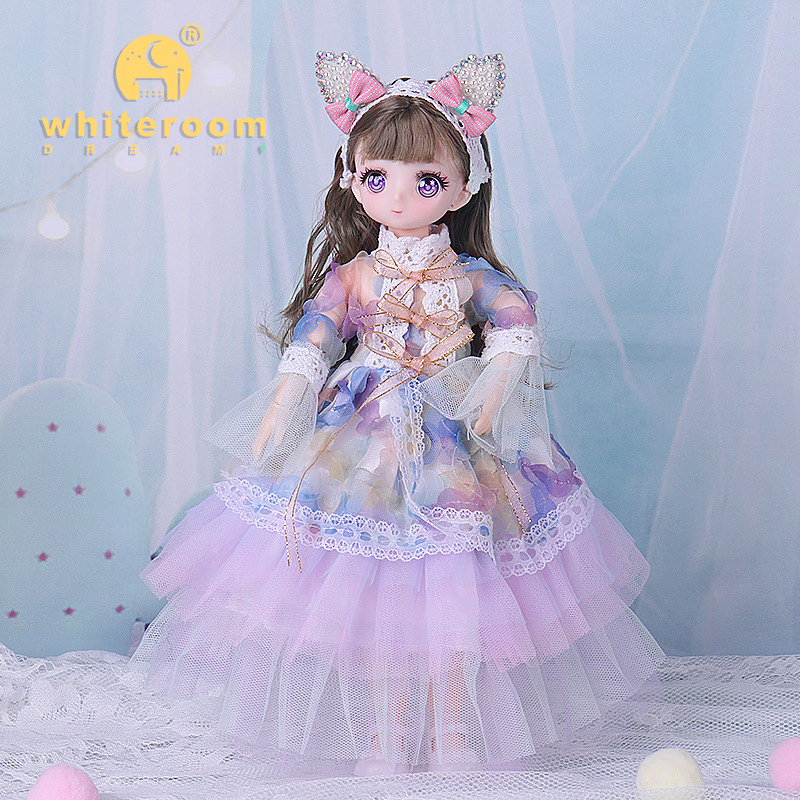 1/6 Bjd Puppe Hochzeit Kleid Anime Prinzessin Kleid Action-figuren Sphärische Gelenk Puppe Für Kinder Spielzeug Mädchen Cosplay 30cm lolita – Detail 16