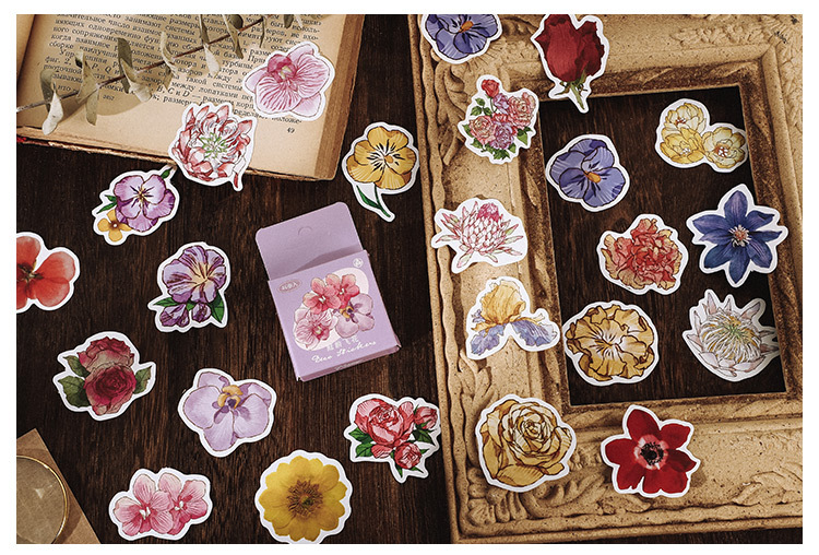 46pcs Mushroom Collection Decorative Stickers for Scrapbooking DIY Journal Label Stick Stationery Album Diary