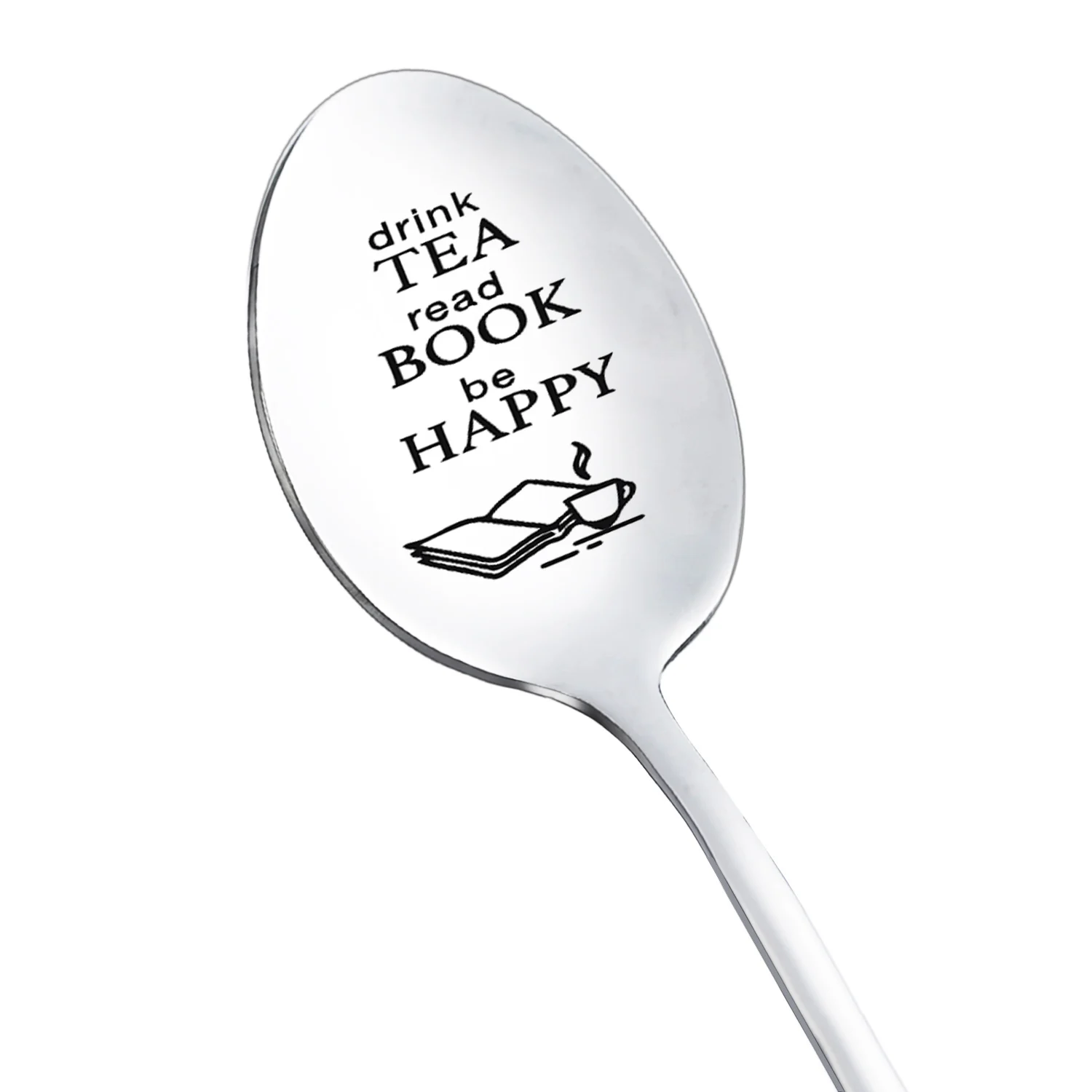 Perfect Birthday/Valentine/Christmas Gift Tea Gifts for Tea Lovers Women Men Best Gift for Book Lover Friends Cute Tea Spoon Accio Tea Spoon Engraved Stainless Steel Funny Quotes Gift 