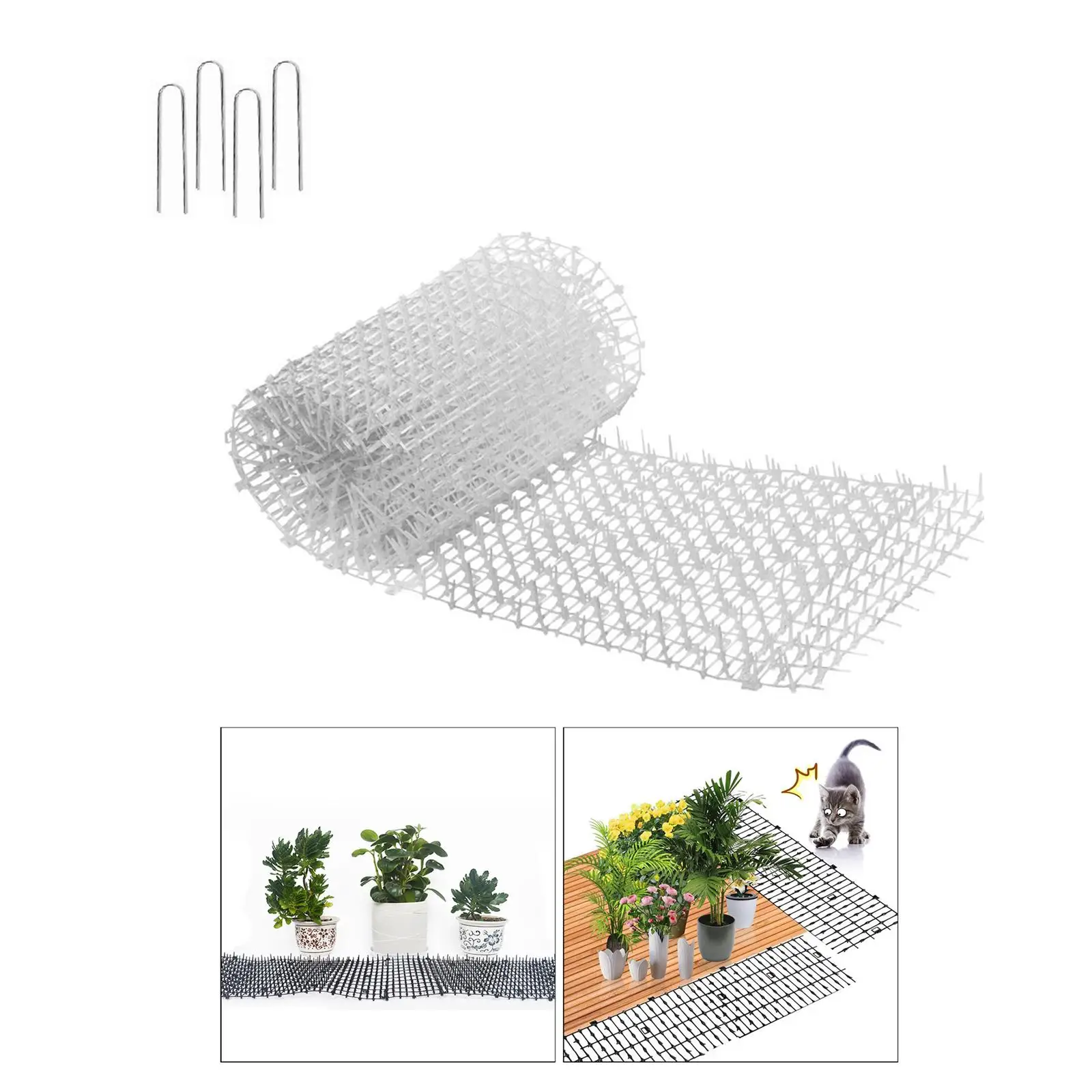 Cat Scat Mats Keep Cat Dogs Away Cat Spikes Mat for Indoor Garden Farm