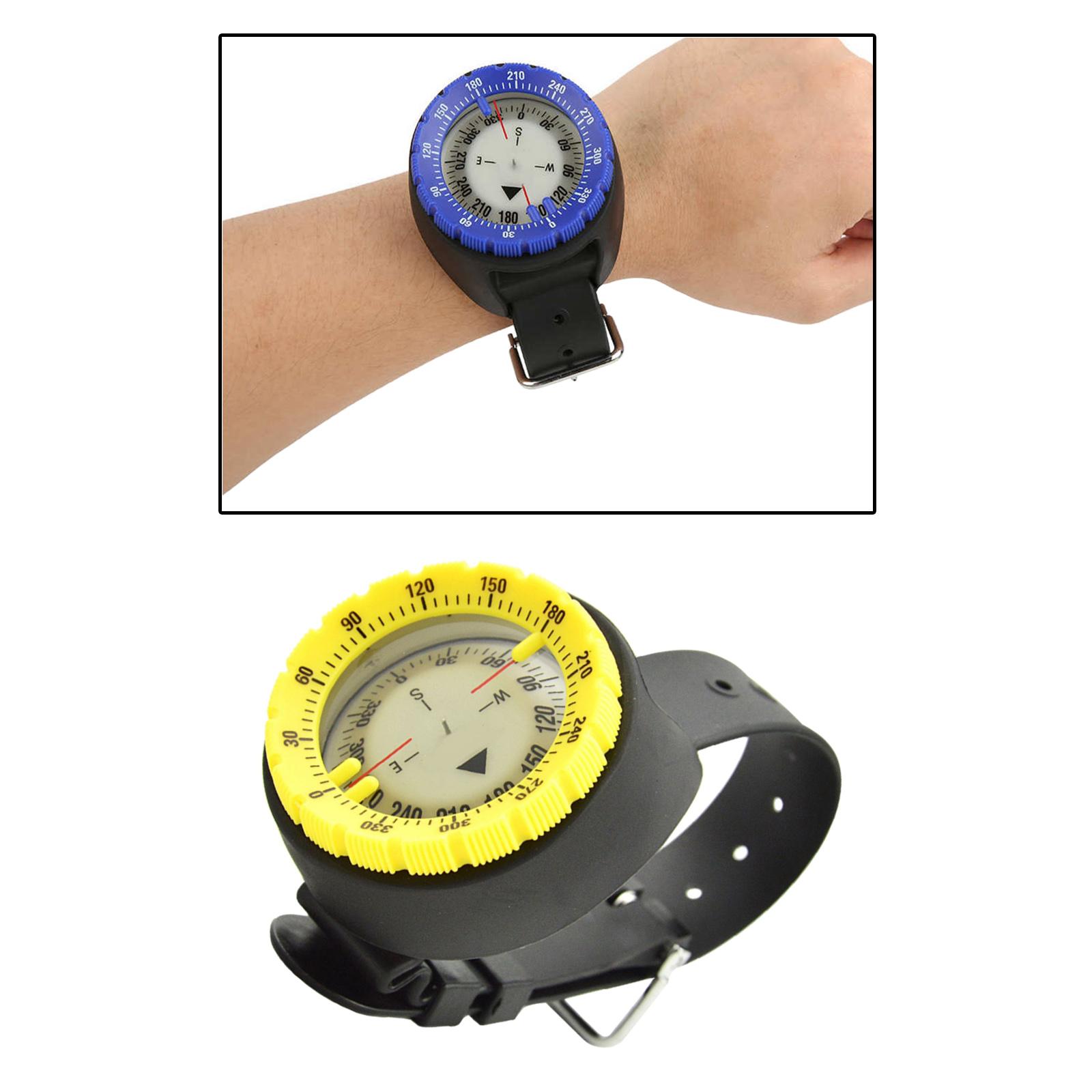   Underwater Wrist Compass Gauge Max Depth 50m Waterproof Outdoor