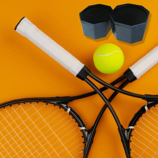 6 Nastri Overgrip Neri Per Racchette Da Badminton, Tennis E Squash, Antiscivolo, Autoadesivi, Morbidi E Traspiranti
