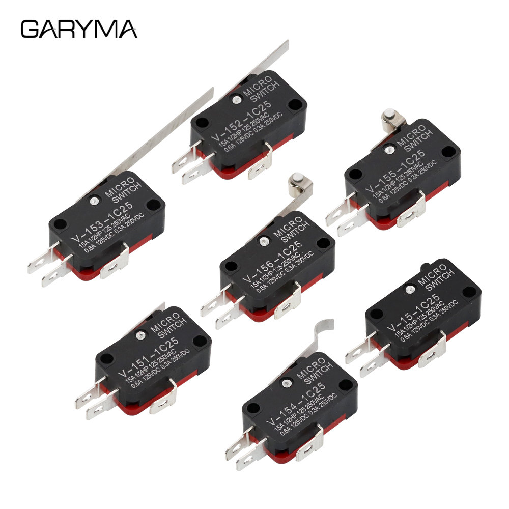 V-151-1C25 V-152-1C25 V-153-1C25 V-154-1C25 V-155-1C25 V-156-1C25 V-15-1C25 SPDT Roller Lever Micro Schalter 16A 250V – Detail 2
