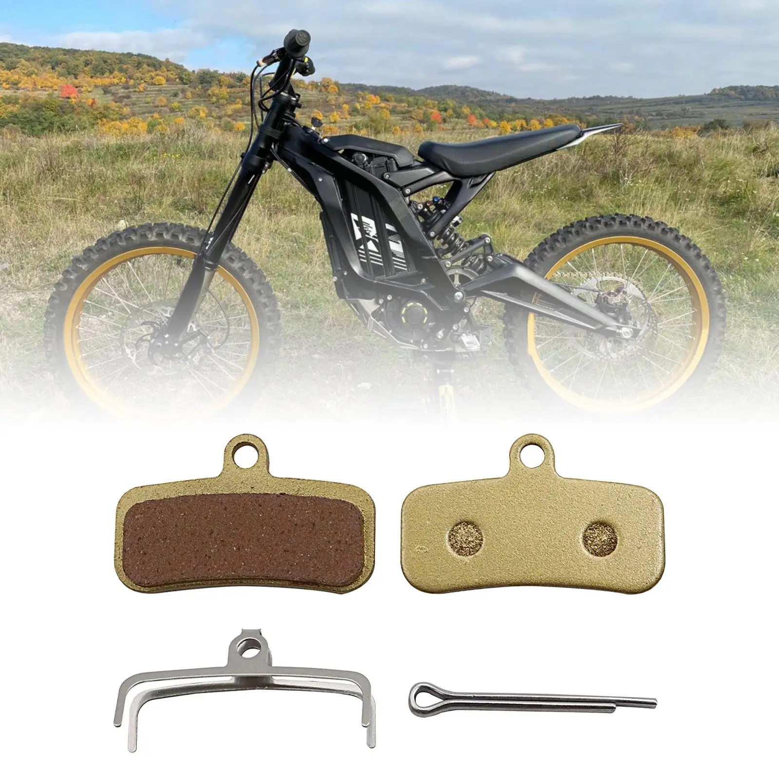 2x Motorcycle Front and Rear Brake Pads Motocross Modification Accessories for